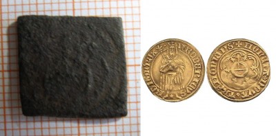 Goldgulden - bronz, 13,8x13,4mm, výška 2mm, váha 2,44g