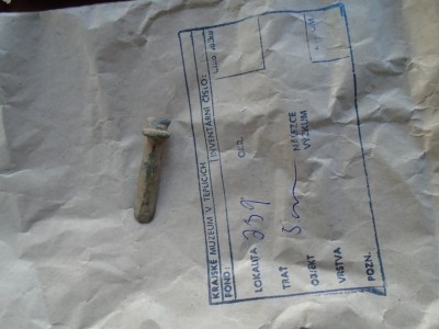 fragment bronzové spony